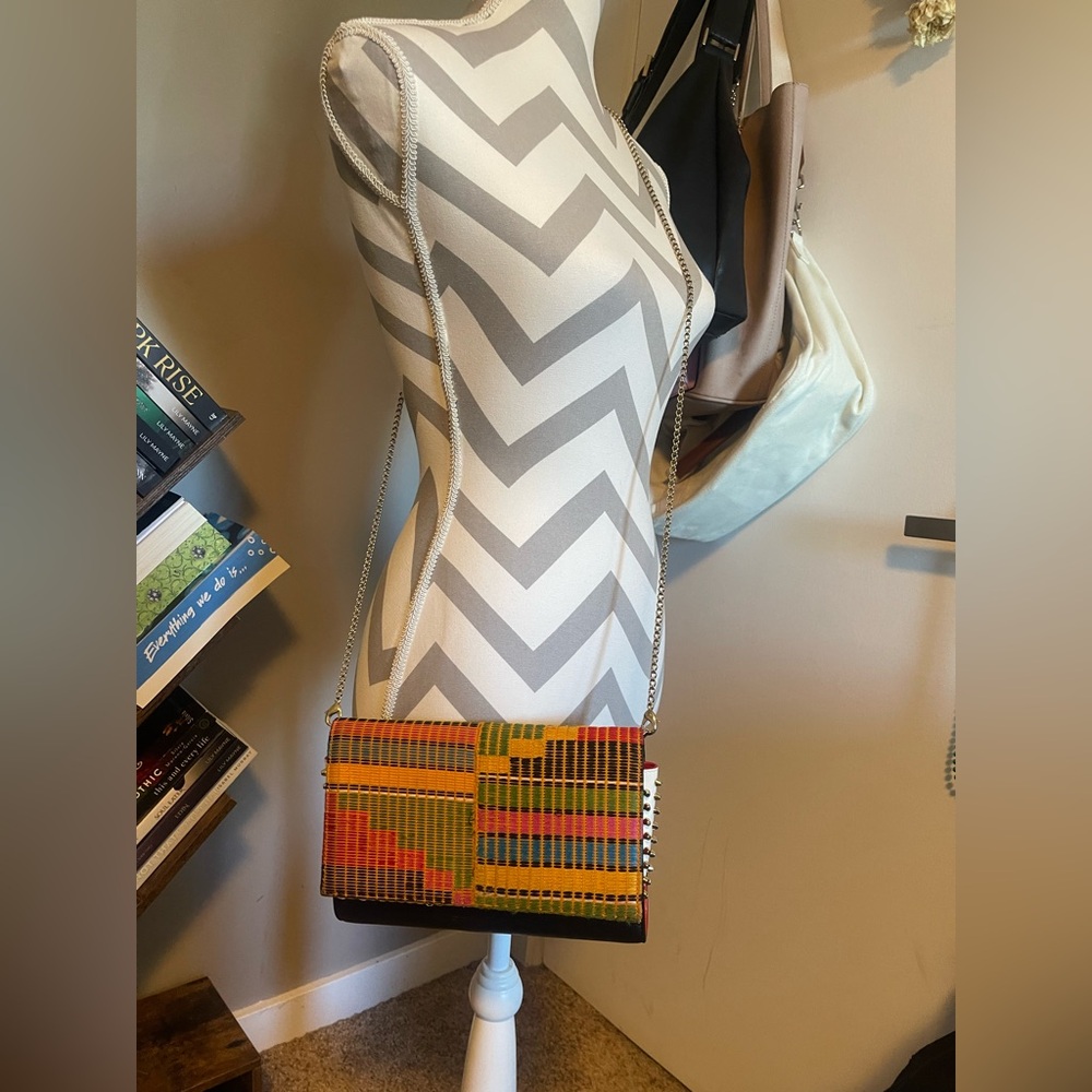 Christian Louboutin Textured Black Leather Accessory